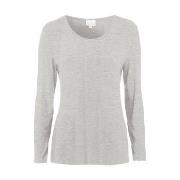 Damella Bamboo Long Sleeve Top Grå Bambus X-Large Dame