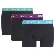 Nike 3P Everyday Essentials Cotton Stretch Trunk Svart m Lilla bomull ...