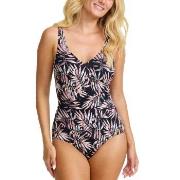 Damella Julia Basic Swimsuit Svart mønstret 40 Dame