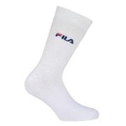 FILA Strømper 3P Lifestyle Plain Socks Hvit Str 43/46