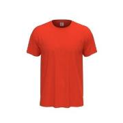 Stedman Classic Men T-shirt Oransje/Rød bomull Small Herre