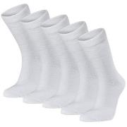 Seger Strømper 5P Basic Cotton Socks Hvit Str 43/46