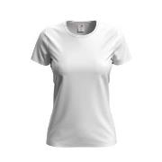 Stedman Comfort-T Crew Neck T-shirt Hvit bomull Large Dame