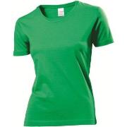 Stedman Classic Women T-shirt Grønn bomull X-Small Dame