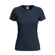 Stedman Classic Women T-shirt Mørkblå bomull Large Dame