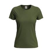 Stedman Classic Women T-shirt Militærgrønn bomull Small Dame