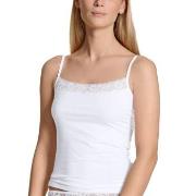 Calida Natural Comfort Lace Spaghetti Top Hvit bomull XX-Small Dame