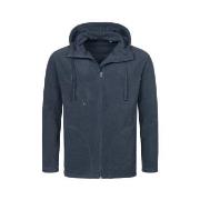 Stedman Hooded Fleece Jacket For Men Mørkblå polyester Medium Herre