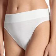 Calida Truser 2P Elastic Briefs Hvit bomull X-Small Dame