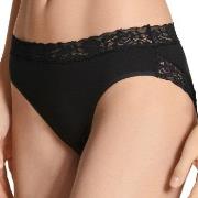 Calida Truser Natural Comfort Lace Brief Svart bomull X-Small Dame