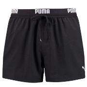 Puma Badebukser Logo Short Length Swim Shorts Svart polyester Medium H...