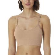 Schiesser BH Bustier Removable Pads Top Beige polyamid Large Dame