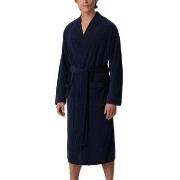 Schiesser Terry Bathrobe Marine X-Large Herre