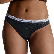 Calvin Klein Truser Lace Thong Svart polyamid Small Dame