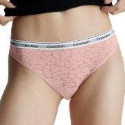 Calvin Klein Truser Lace Thong Lysrosa polyamid Medium Dame