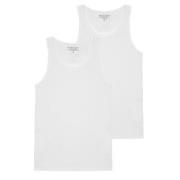 Bread and Boxers Ribbed Tank Top 2P Hvit økologisk bomull Small Herre