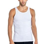 Bread and Boxers Ribbed Tank Top 2P Hvit økologisk bomull Medium Herre