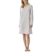 Schiesser Women Longsleeve Nightdress Hvit/Grå bomull 38 Herre