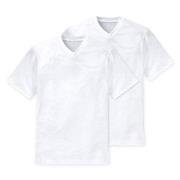 Schiesser 2P Essentials American T-shirts V-neck Hvit bomull X-Large H...