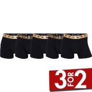 CR7 Cristiano Ronaldo 5P Organic Cotton Trunks Svart/Guld bomull X-Lar...