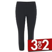 Decoy Capri Leggings Svart økologisk bomull Small Dame