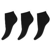 Decoy Strømper 3P Cotton Sneaker Socks Svart Strl 37/41 Dame