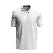 Stedman Henry Polo Short Sleeve Hvit bomull Small Herre