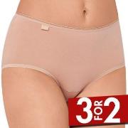 Sloggi Truser 3P 24 7 Cotton Midi Briefs Beige bomull 42 Dame