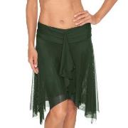 Wiki Basic Beach Skirt Mørkgrørnn  polyester Small Dame