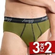 Sloggi 2P For Men Start Midi Grønn bomull X-Large Herre