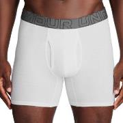 Under Armour 3P Perfect Cotton 6in Boxer Hvit Medium Herre