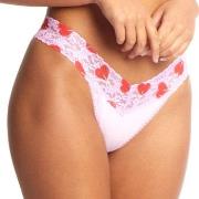 Hanky Panky Truser 3P Cotton Original Rise Thong Rosa/Rød bomull One S...