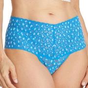 Hanky Panky Truser 2P Cross Dyed Leopard Retro Thong Blå Mønster One S...