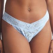 Hanky Panky Truser 3P Daily Lace Original Rise Thong D1 Lysblå nylon O...