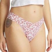 Hanky Panky Truser 2P Printed Original Rise Thong Hvit Mønster nylon O...