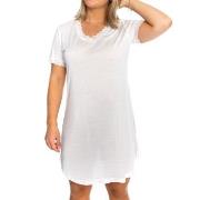 Lady Avenue Silk Jersey Nightgown Benhvit silke XX-Large Dame