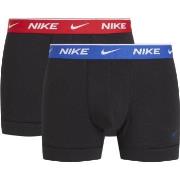 Nike 4P Everyday Cotton Stretch Trunk Svart/Blå bomull X-Large Herre