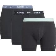 Nike 6P Everyday Essentials Cotton Stretch Boxer D1 Svart/Grønn bomull...