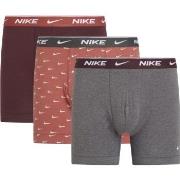 Nike 6P Everyday Essentials Cotton Stretch Boxer D1 Grå/Rød bomull Sma...