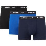 Nike 6P Everyday Essentials Cotton Stretch Trunk Svart/Blå bomull Smal...