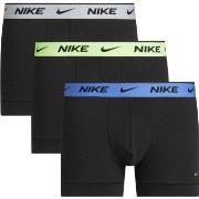 Nike 9P Everyday Essentials Cotton Stretch Trunk D1 Svart/Grønn bomull...