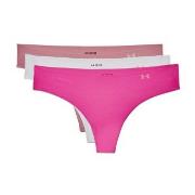 Under Armour Truser 9P Pure Stretch Thong Rosa/Hvit X-Small Dame