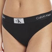 Calvin Klein Truser 3P CK96 Cotton Thong Svart bomull X-Small Dame