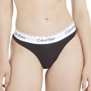 Calvin Klein Truser 2P Modern Cotton Thong Svart X-Large Dame