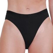 Sloggi Truser 2P GO Casual High Leg Briefs Svart bomull Large Dame