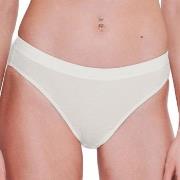 Sloggi Truser 2P GO Casual High Leg Briefs Benhvit bomull Medium Dame