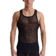 Dovre Wool Mesh Tank Top Svart ull Medium Herre