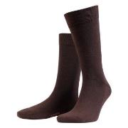 Amanda Christensen Strømper 3P True Combed Cotton Sock Mørkbrun  39-42