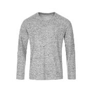 Stedman Knit Long Sleeve For Men Lysgrå X-Large Herre