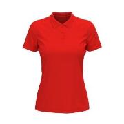 Stedman Lux Short Sleeve Polo For Women Rød bomull Medium Dame